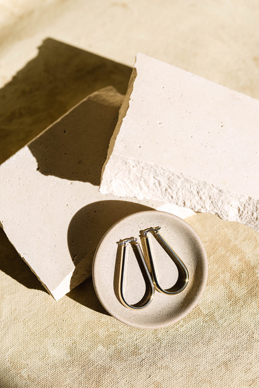 Tear Drop Clicker Earrings