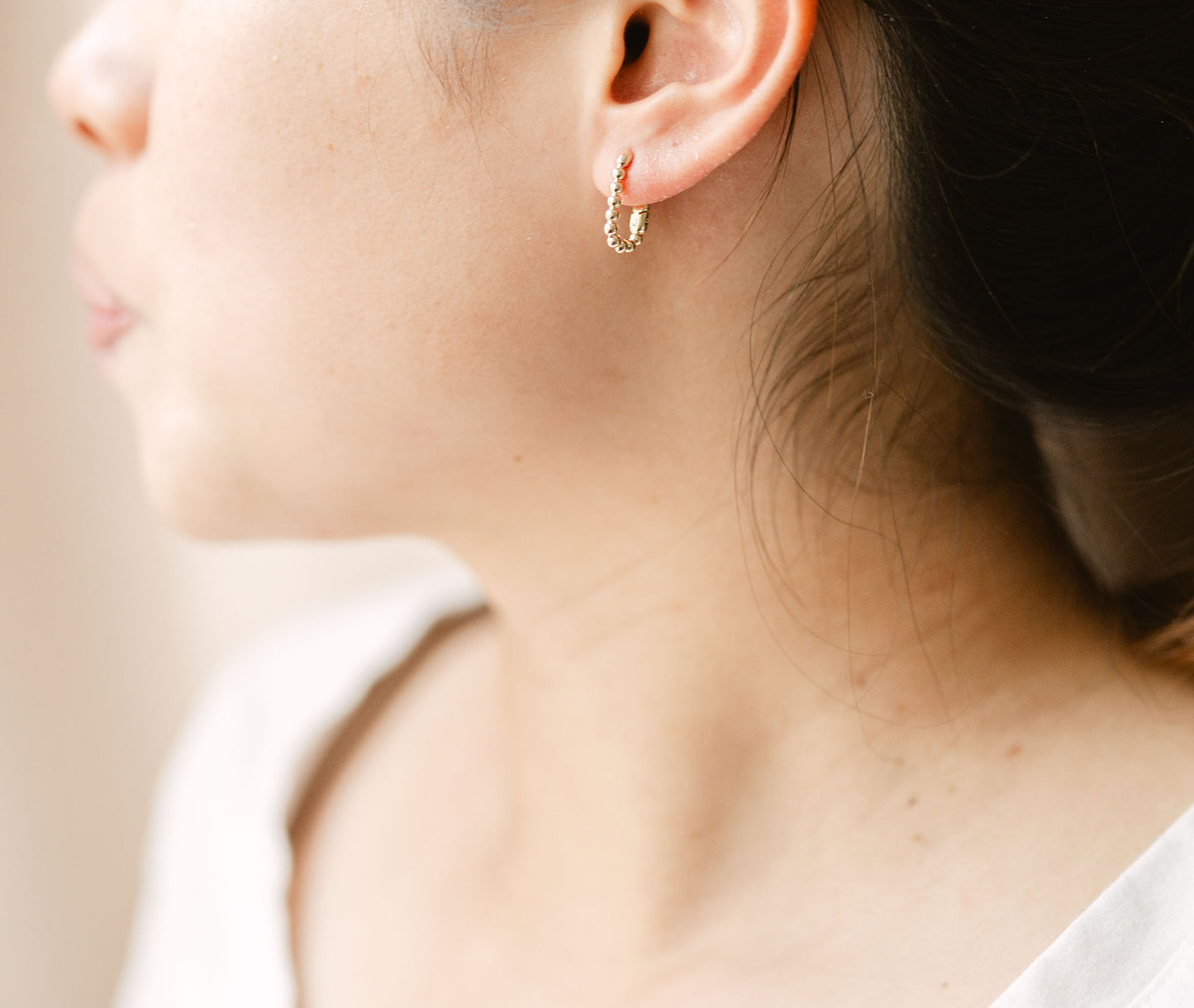 Beaded Clicker Earrings