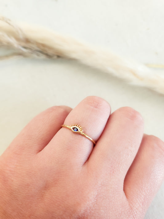 Blue Evil Eye Ring